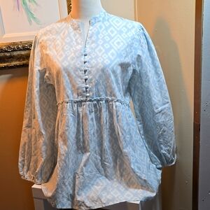 C8 - Studio West Boho Light Blue & White